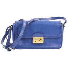 Prada Sound Shoulder Bag Vernice Saffiano Leather Small