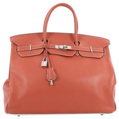 Hermes Eclat Birkin Handbag Clemence with Palladium Hardware 40
