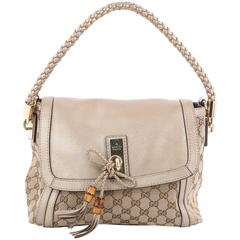 Gucci Marrakech Flap Shoulder Bag GG Canvas with Leather Medium