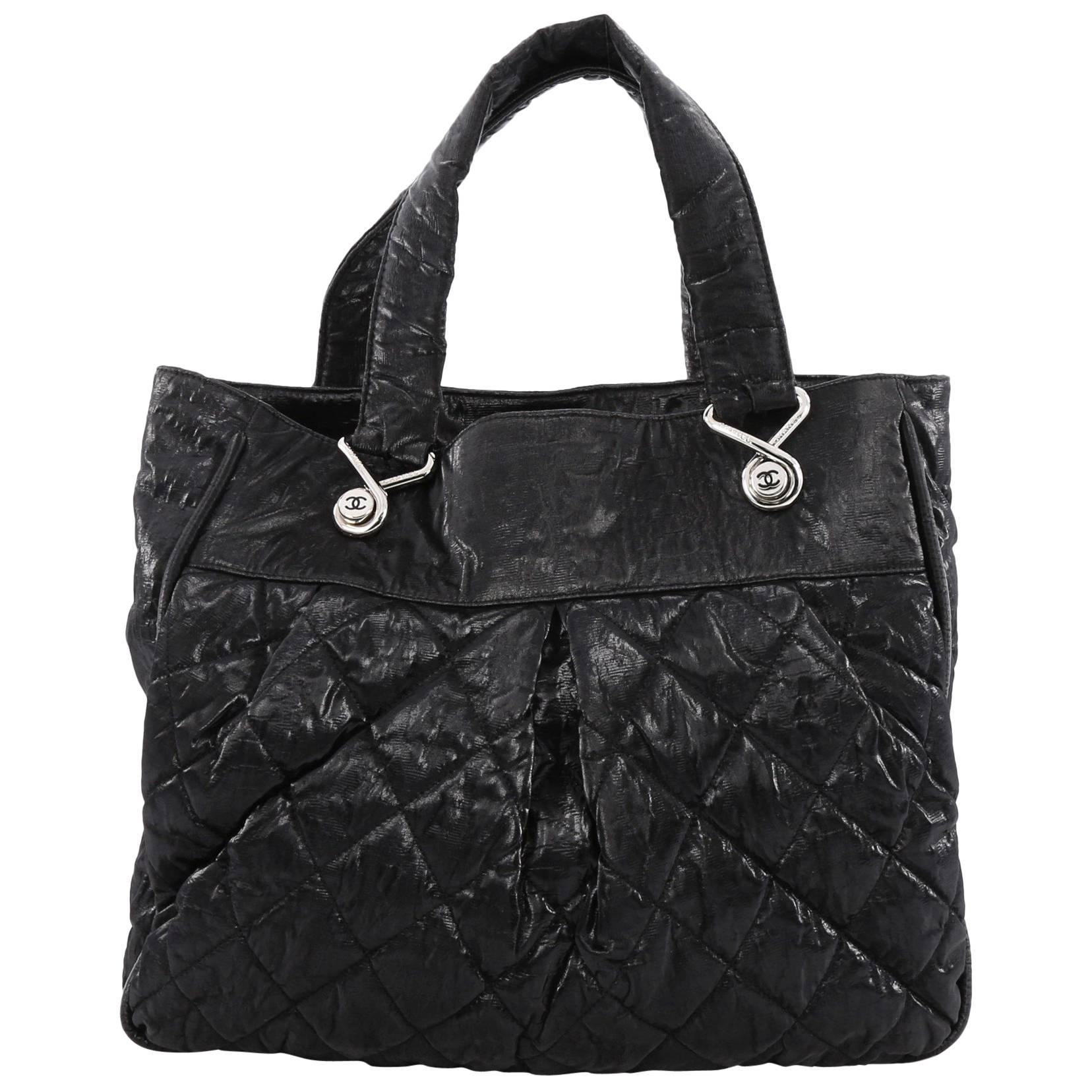  Chanel Le Marais Tote Quilted Coated Canvas Large