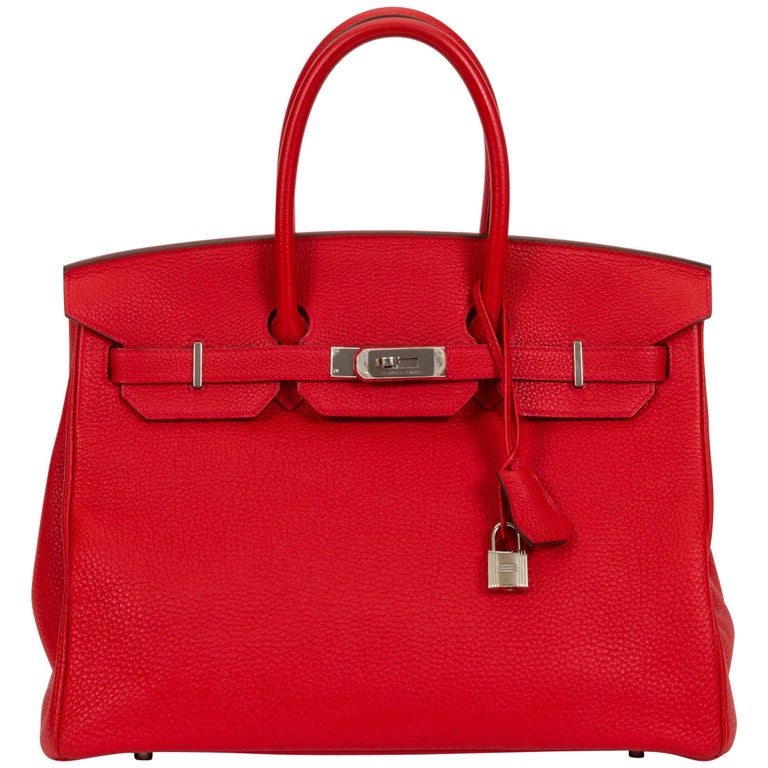 Hermès 35cm geranium Togo Birkin Bag at 1stDibs | birkin togo, hermes ...