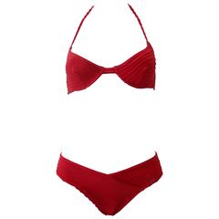 Sonia Rykiel Ribbed String Bikini