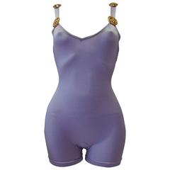 Gianni Versace Stretch Lilac Bathing Suit 9