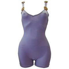 Gianni Versace Stretch Lilac Bathing Suit