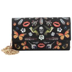 Alexander McQueen Chain Crossbody Bag Printed Leather Small