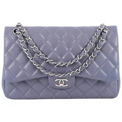  Chanel Classic Double Flap Bag Quilted Lambskin Jumbo