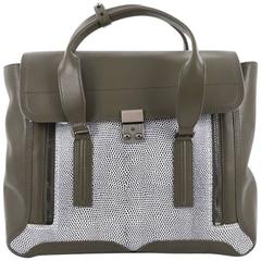 3.1 Phillip Lim Pashli Satchel Lizard Embossed and Leather Large 6