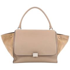 Celine Trapeze Handbag Leather Large