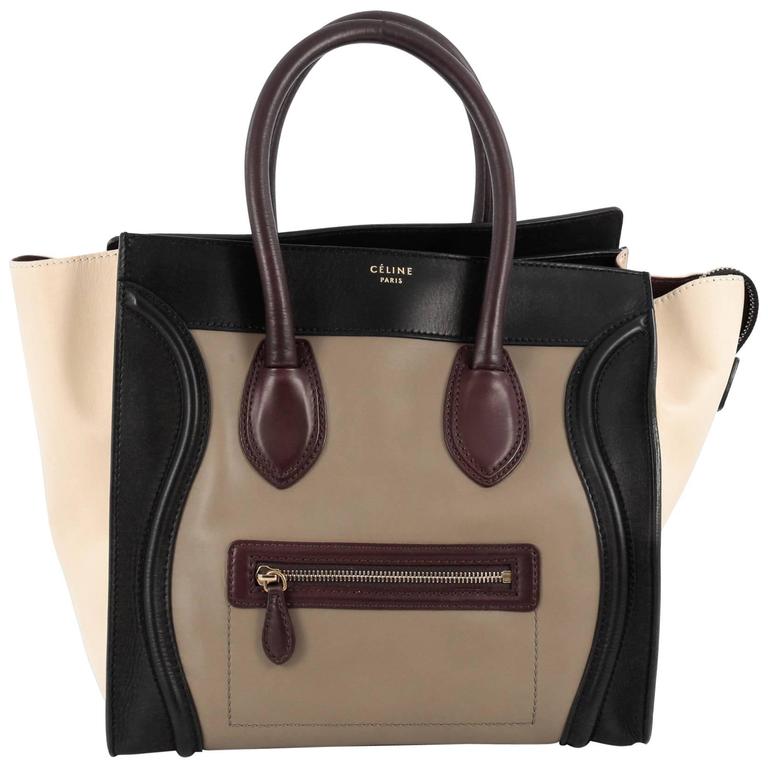 Celine Multicolor Luggage Handbag Leather Mini at 1stDibs | celine ...