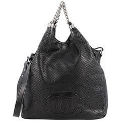 Chanel Rodeo Drive Hobo Perforated Leather Large