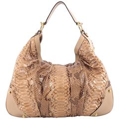 Gucci Jockey Hobo Python Large