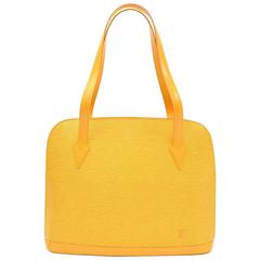 Louis Vuitton Lussac Yellow Epi Leather Large Shoulder Bag 1