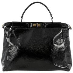 Fendi Peekaboo Handbag Patent Large