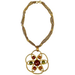 Yves Saint Laurent By Roger Scemama Pendant Couture Iconic Necklace