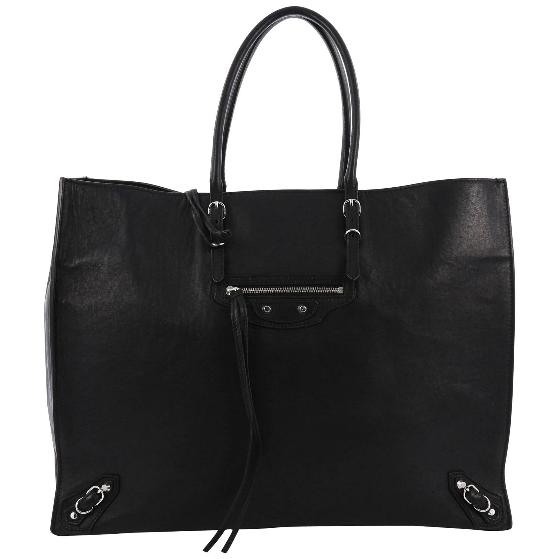 Balenciaga Papier A4 Classic Studs Handbag Leather Medium