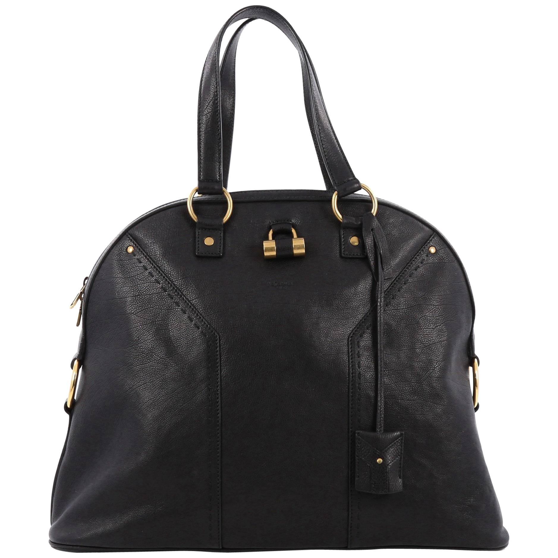 Saint Laurent Muse Shoulder Bag Leather Oversized