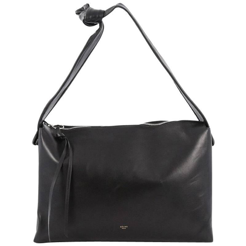 Celine Knotted Shoulder Bag Leather