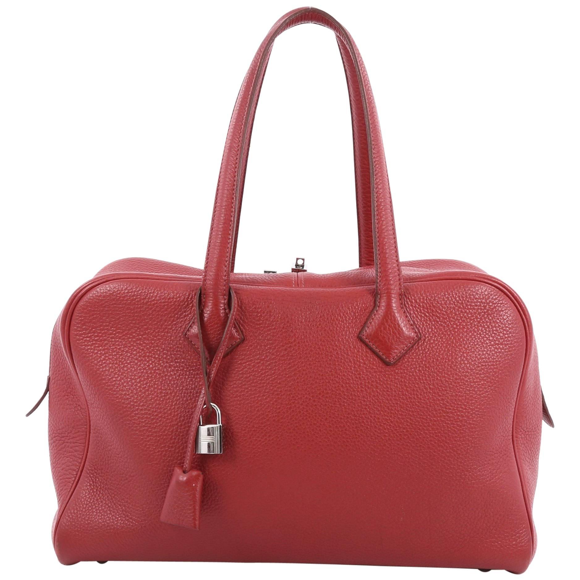 Hermes Victoria II Handbag Clemence 35