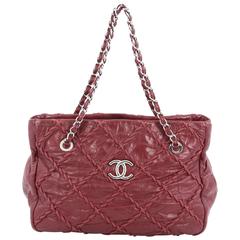 Chanel Ultra Stitch Chain Tote Leather 11