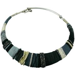 Christian Lacroix Vintage Masai Inspired Choker Necklace 8
