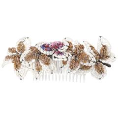 Todd Oldham Artisinal Beaded Hairclip circa 1990s 10