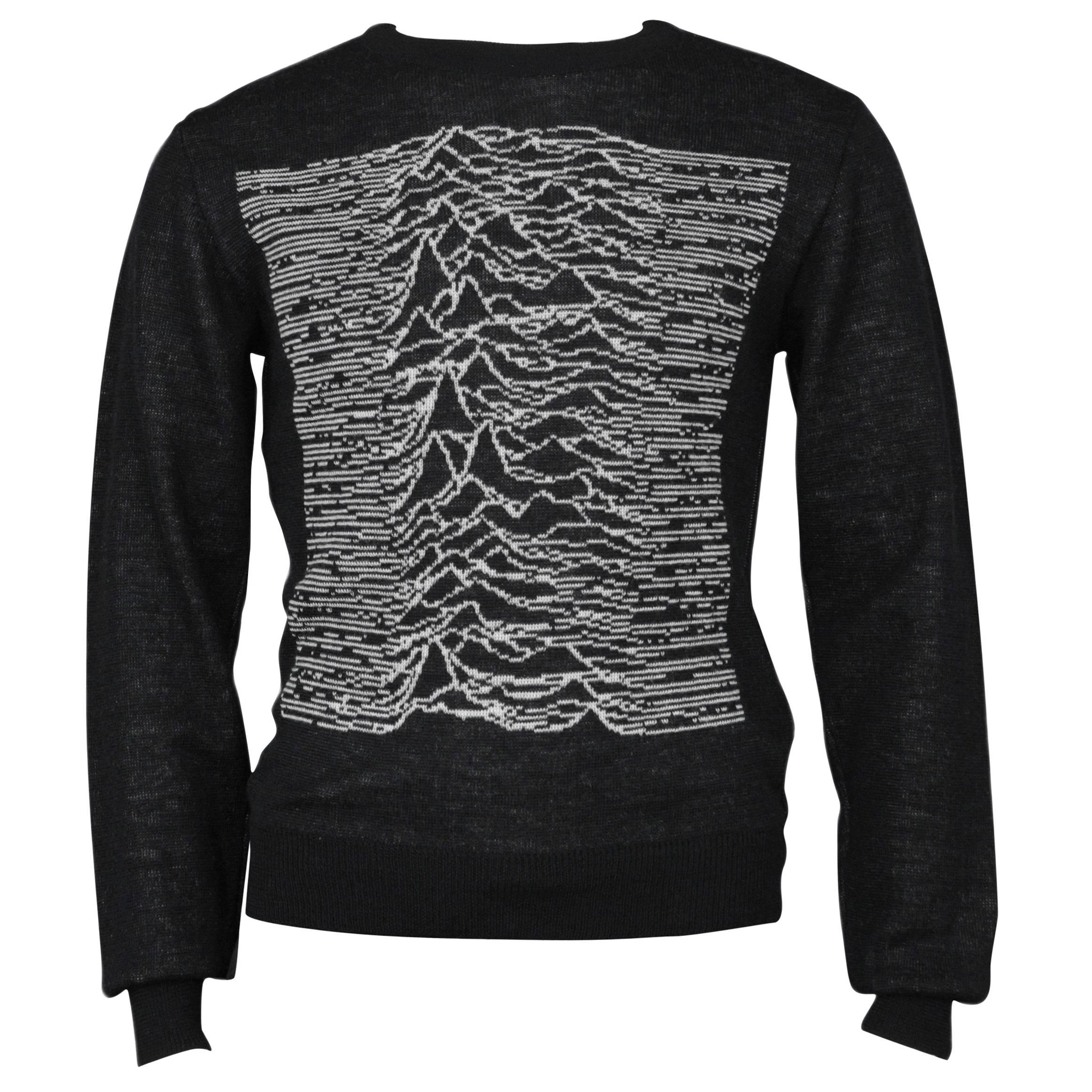 Raf Simons and Peter Saville Joy Division Unknown Pleasures Sweater 2003-04