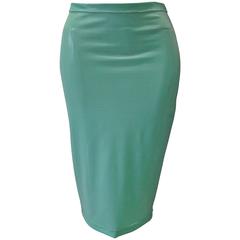 Istante By Gianni Versace Stretch Shimmery Pencil Skirt