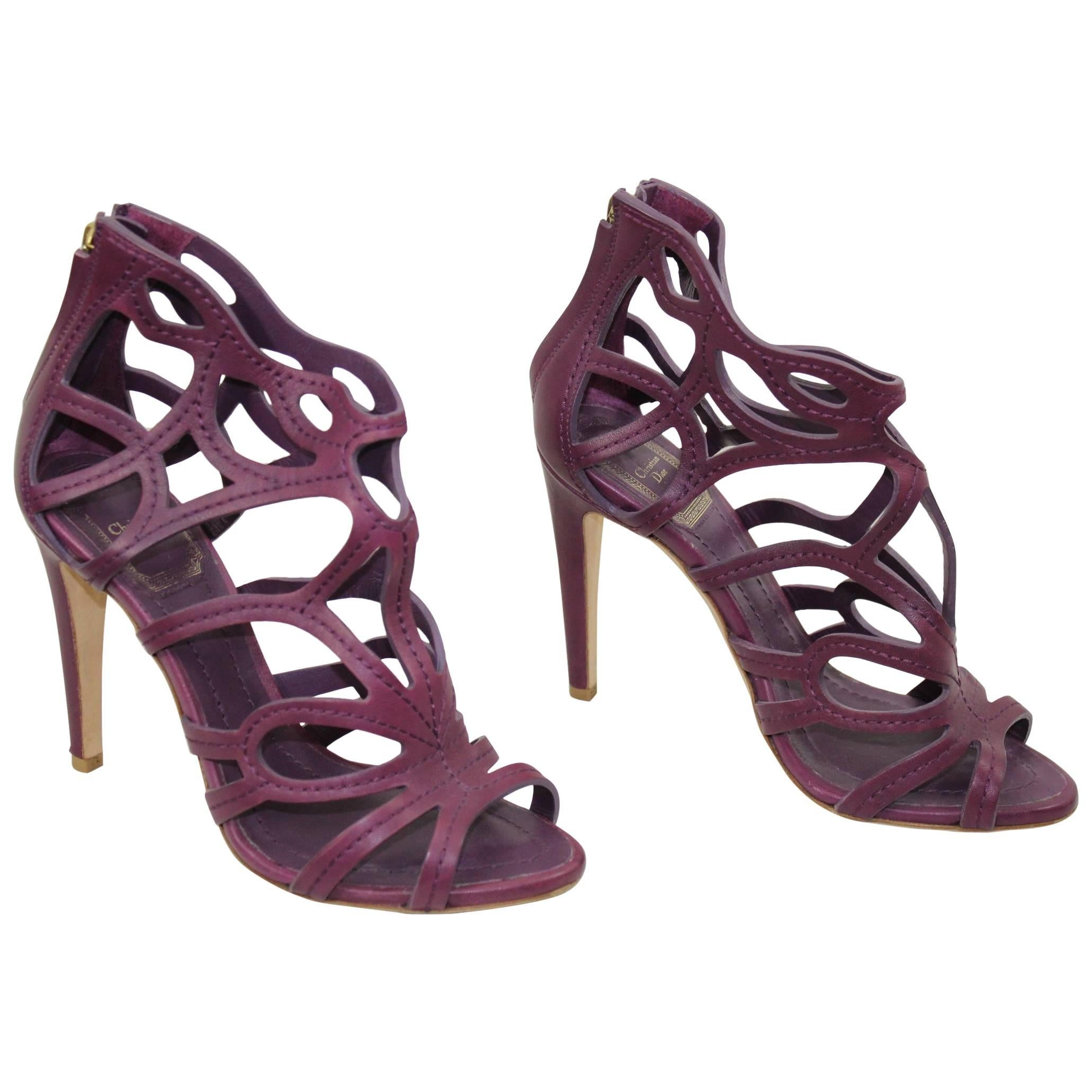Dior amazing Leather High heel Sandals. Size US 4.5 (FR 35.5)