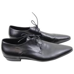 Yves Saint Laurent  Black leather Mens Shoes. Size 43 (US 9, 5)