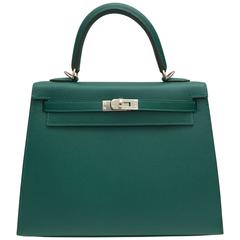 New Kelly 25 Green Malachite Epsom PHW