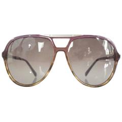 Chloe Brown and Purple Aviator Sunglasses 4
