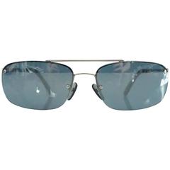 Louis Vuitton Silver Frameless Rectangular Sunglasses 11