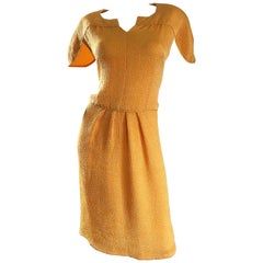 Taglia 14 NWT Vintage Ripetta Roma $4, 200 Neiman Marcus 1990s Silk Dress