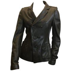 Balenciaga Brown Leather Jacket 5