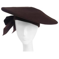 1940s Flat Fashion Beret Hat