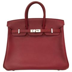 Hermes Birkin 25 Epsom Rouge Grenate PHW