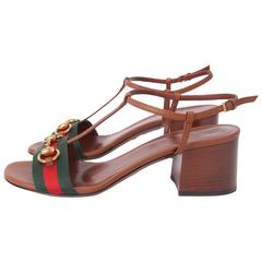 Gucci Horsebit Sandals - brown 