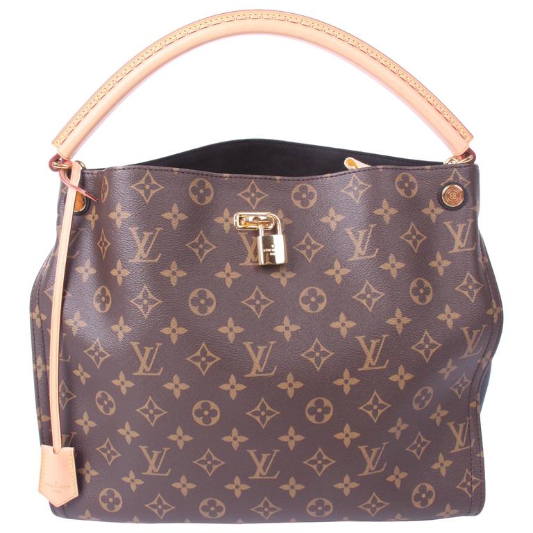 Louis Vuitton Monogram Gaia Bag - dark brown/black at 1stdibs