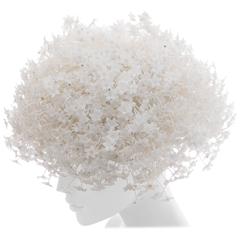 Jack McConnell White Mesh Hat With Flowers And Crystals