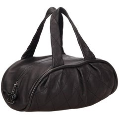 Chanel Black Leather Le Marais Bowler Bag 9