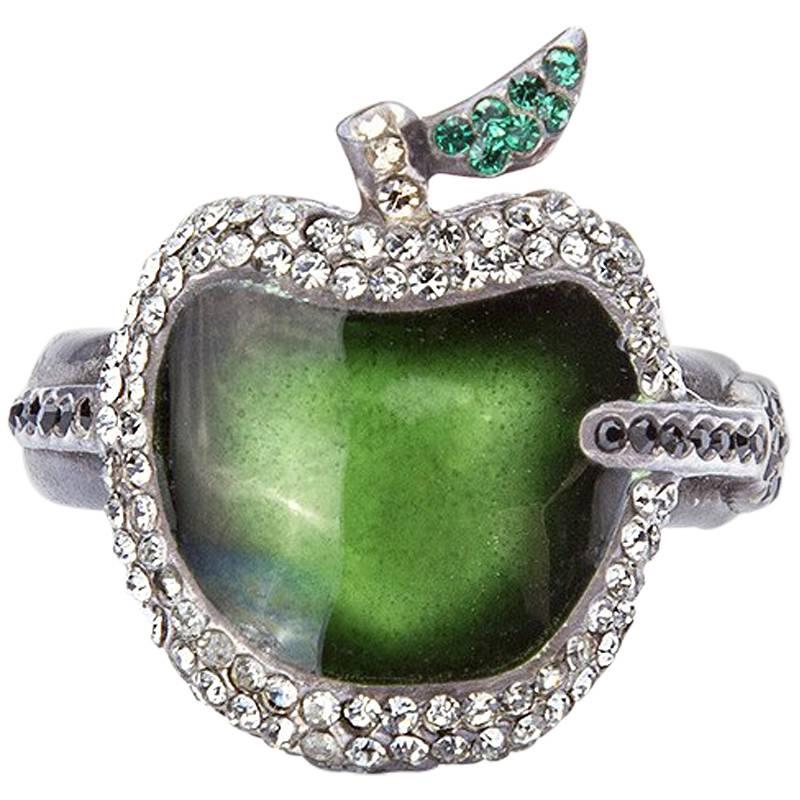 Undercover Green Apple and Arrow Ring