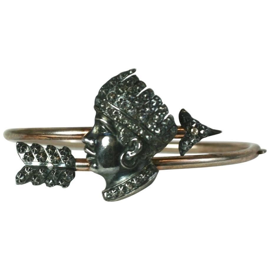 Unusual Victorian Figural Bangle