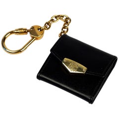 Mark Cross Mini Key Ring/ Leather Photo Holder