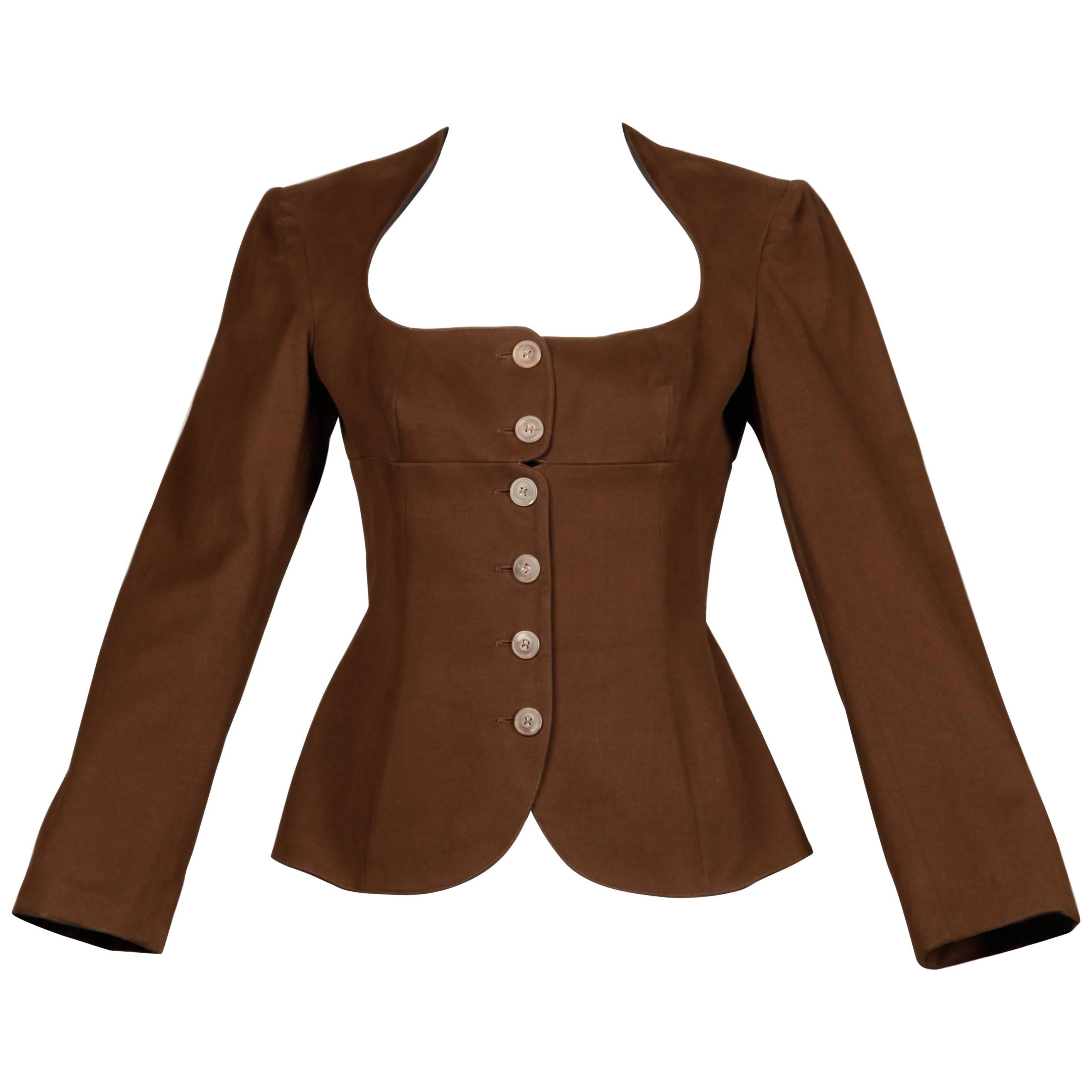 Alaia Vintage Brown Jacket