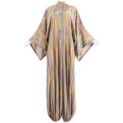 Issey Miyake Autumn-Winter 1976 silk harem jumpsuit with Tadanori Yokoo print 2