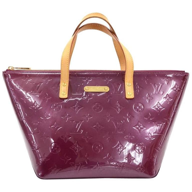 Louis Vuitton Bellevue PM Purple Violet Vernis Leather Hand Bag at 1stDibs