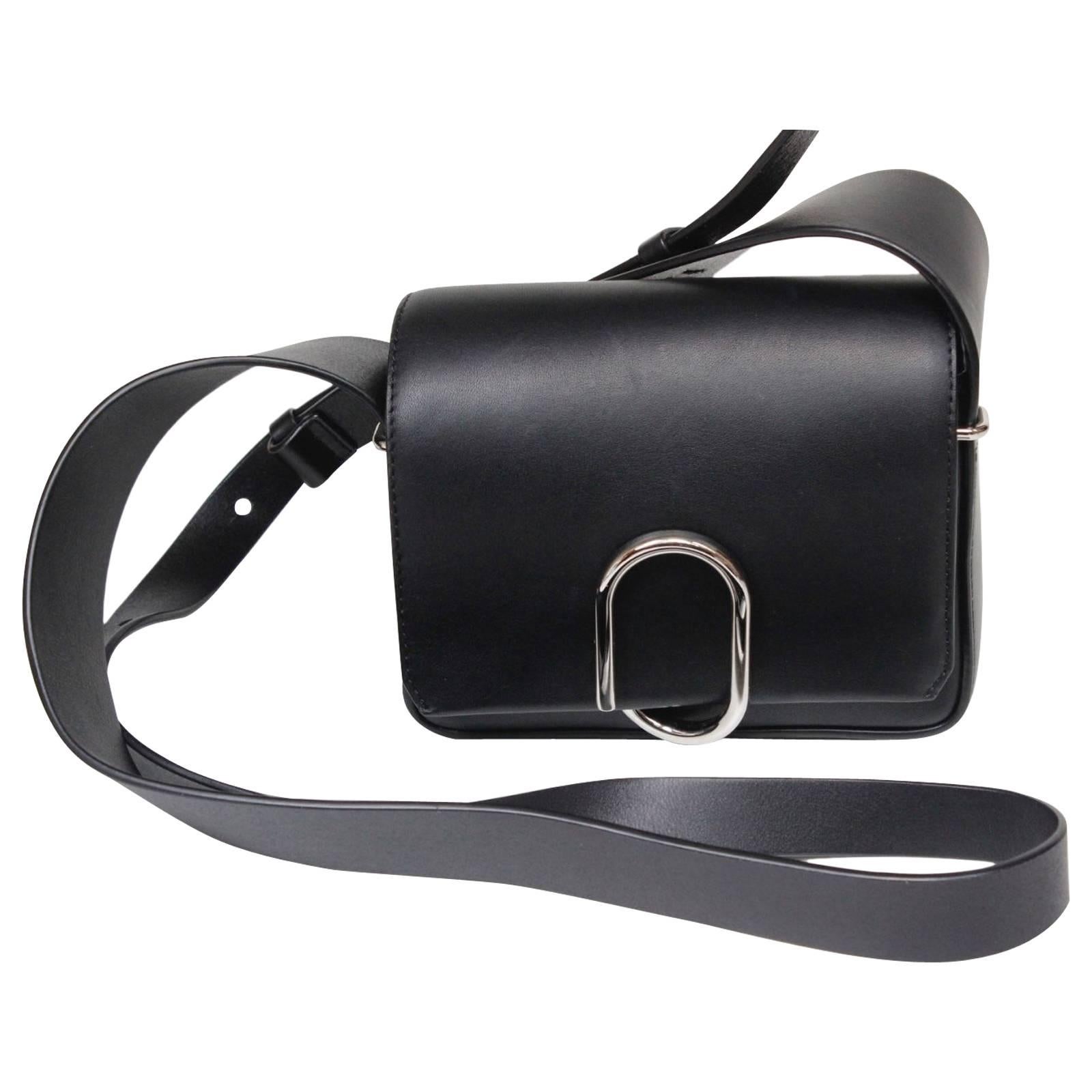  3.1 Phillip Lim Black Mini Alix Flap Bag For Sale