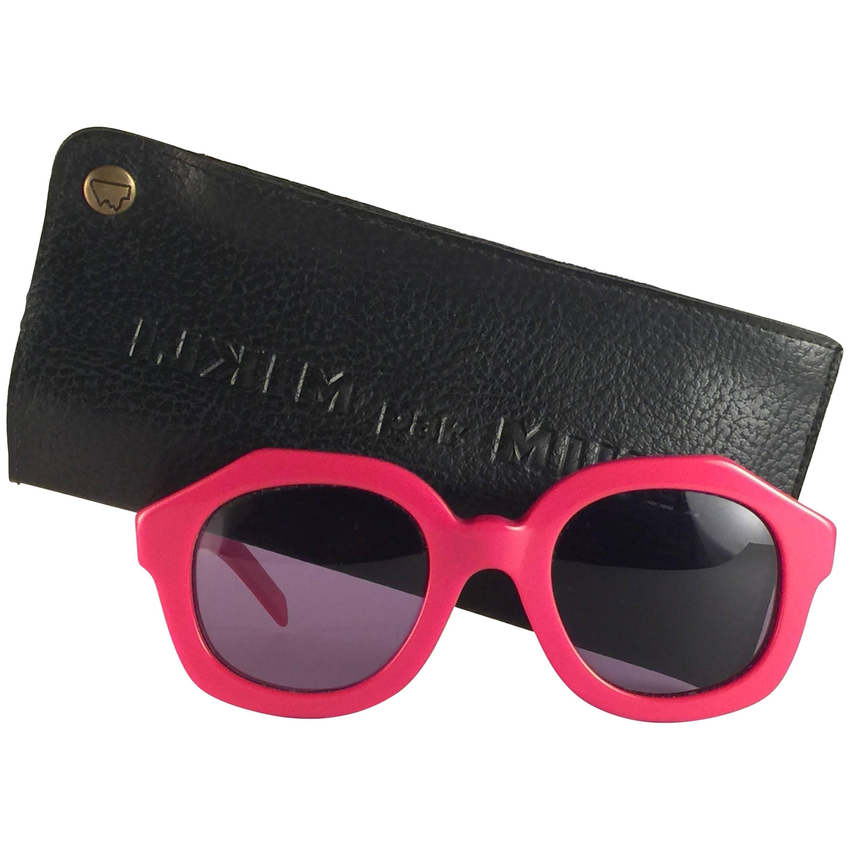 New Vintage Alain Mikli Candy Red 089511 Made in France Sunglasses 1980's  For Sale at 1stDibs
