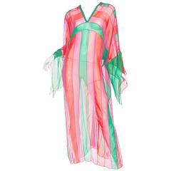 Sheer 1970s Tunic Dress