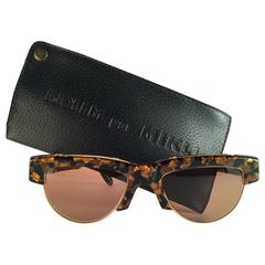 New Vintage Alain Mikli Tortoise & Gold 86617 Made in France Sunglasses 1980's 7